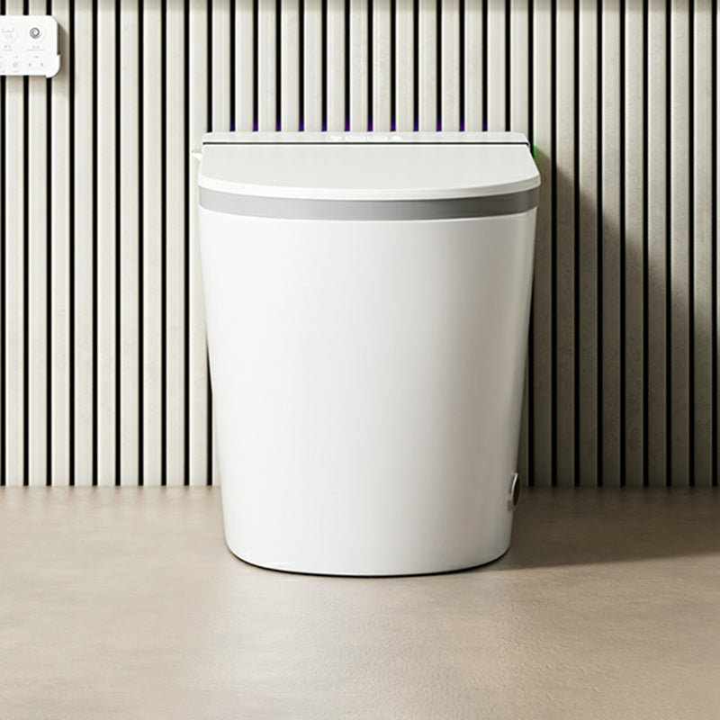 Elongated Smart Bidet Ceramic White Soft Close Heated Seat Floor Mount Clearhalo 'Bathroom Remodel & Bathroom Fixtures' 'Bidets' 'Home Improvement' 'home_improvement' 'home_improvement_bidets' 'Toilets & Bidets' 8302790