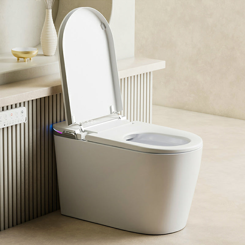 Elongated Smart Bidet Ceramic White Soft Close Heated Seat Floor Mount Clearhalo 'Bathroom Remodel & Bathroom Fixtures' 'Bidets' 'Home Improvement' 'home_improvement' 'home_improvement_bidets' 'Toilets & Bidets' 8302791