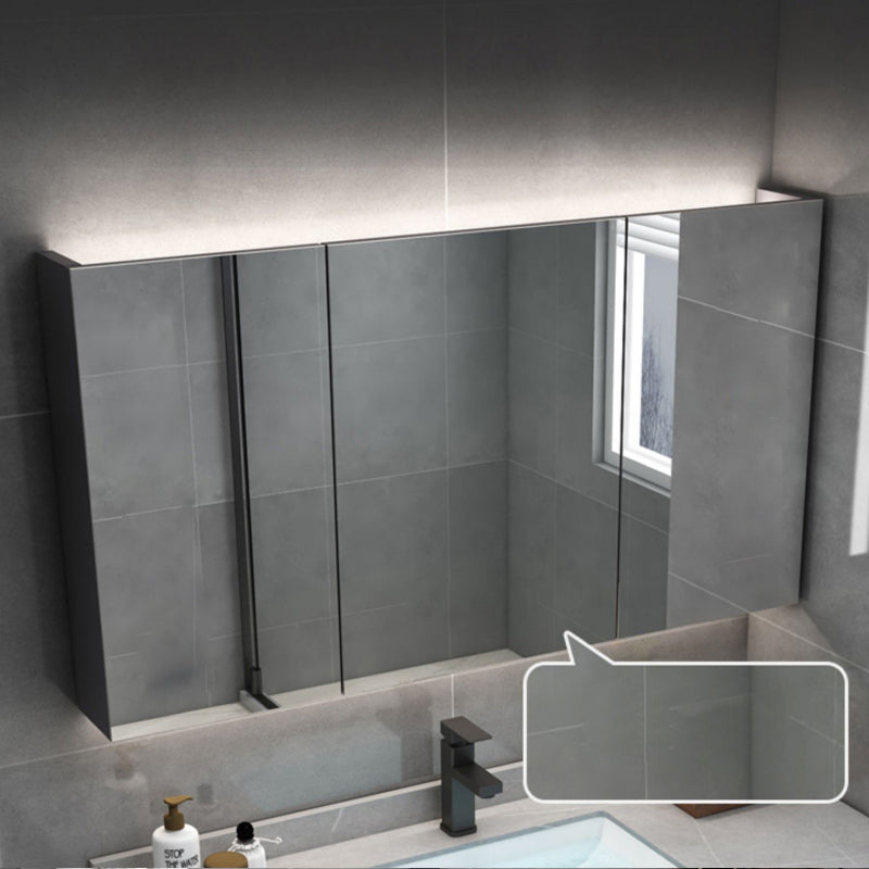 Modern Bathroom Sink Vanity Grey Wall Mounted Standard with Two Drawer Clearhalo 'Bathroom Remodel & Bathroom Fixtures' 'Bathroom Vanities' 'bathroom_vanities' 'Home Improvement' 'home_improvement' 'home_improvement_bathroom_vanities' 8302801