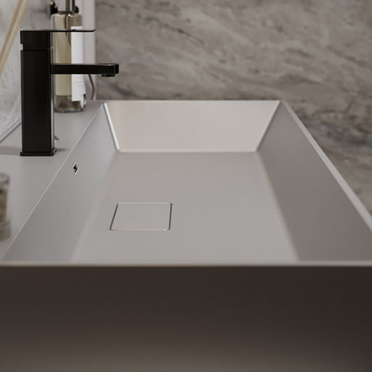 Grey Solid Wood Modern Wall Mounted Standard Bathroom Vanity Set Clearhalo 'Bathroom Remodel & Bathroom Fixtures' 'Bathroom Vanities' 'bathroom_vanities' 'Home Improvement' 'home_improvement' 'home_improvement_bathroom_vanities' 8302813