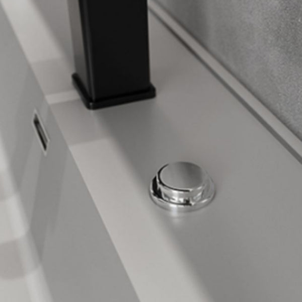 Grey Solid Wood Modern Wall Mounted Standard Bathroom Vanity Set Clearhalo 'Bathroom Remodel & Bathroom Fixtures' 'Bathroom Vanities' 'bathroom_vanities' 'Home Improvement' 'home_improvement' 'home_improvement_bathroom_vanities' 8302815