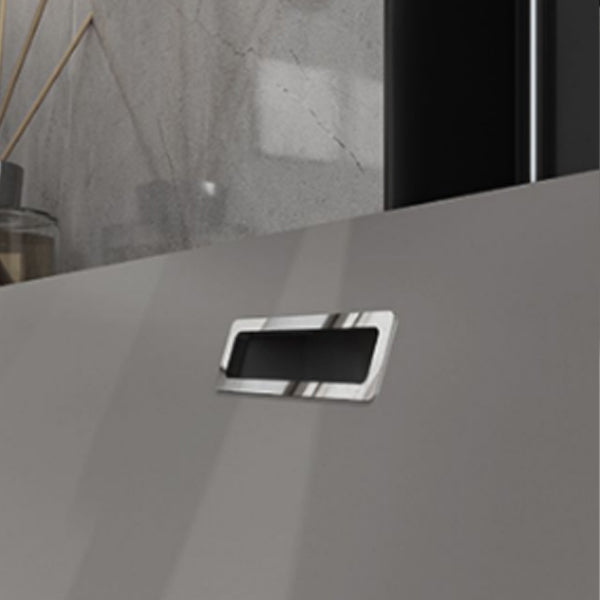 Grey Solid Wood Modern Wall Mounted Standard Bathroom Vanity Set Clearhalo 'Bathroom Remodel & Bathroom Fixtures' 'Bathroom Vanities' 'bathroom_vanities' 'Home Improvement' 'home_improvement' 'home_improvement_bathroom_vanities' 8302817