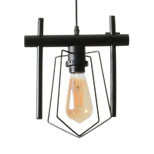 1/3-Pack Metal Caged Pendant Lighting Farmhouse Style 1 Light Dining Room Hanging Lamp in Black Black B 1 Clearhalo 'Art Deco Pendants' 'Black' 'Cast Iron' 'Ceiling Lights' 'Ceramic' 'Crystal' 'Industrial Pendants' 'Industrial' 'Metal' 'Middle Century Pendants' 'Pendant Lights' 'Pendants' 'Rustic Pendants' 'Tiffany' Lighting' 84114