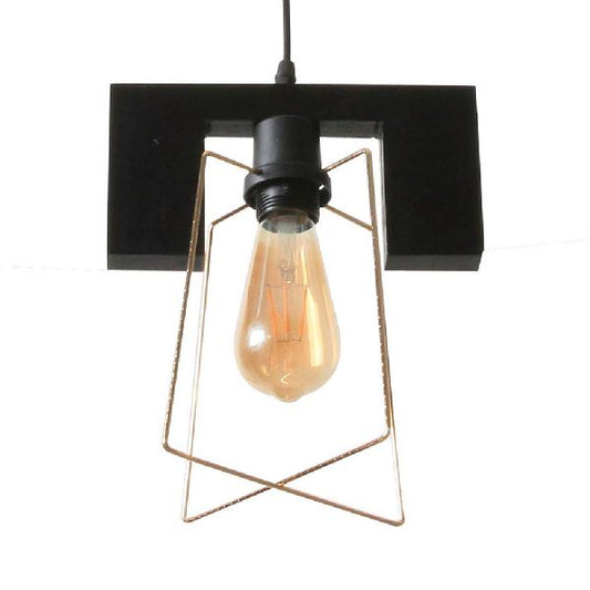 1/3-Pack Metal Caged Pendant Lighting Farmhouse Style 1 Light Dining Room Hanging Lamp in Black Black C 1 Clearhalo 'Art Deco Pendants' 'Black' 'Cast Iron' 'Ceiling Lights' 'Ceramic' 'Crystal' 'Industrial Pendants' 'Industrial' 'Metal' 'Middle Century Pendants' 'Pendant Lights' 'Pendants' 'Rustic Pendants' 'Tiffany' Lighting' 84115