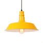 Metal Barn Shade Hanging Lamp Retro Style 1 Bulb Living Room Ceiling Pendant Fixture in Pink/Yellow, 10"/14"/18" Diameter Clearhalo 'Art Deco Pendants' 'Cast Iron' 'Ceiling Lights' 'Ceramic' 'Crystal' 'Industrial Pendants' 'Industrial' 'Metal' 'Middle Century Pendants' 'Pendant Lights' 'Pendants' 'Tiffany' Lighting' 84195