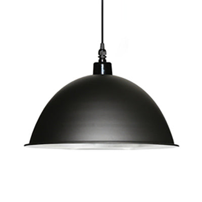 1 Light Ceiling Light Retro Style Domed Metal Ceiling Pendant Light in Black/White for Coffee Shop Black Clearhalo 'Art Deco Pendants' 'Black' 'Cast Iron' 'Ceiling Lights' 'Ceramic' 'Crystal' 'Industrial Pendants' 'Industrial' 'Metal' 'Middle Century Pendants' 'Pendant Lights' 'Pendants' 'Rustic Pendants' 'Tiffany' Lighting' 84928