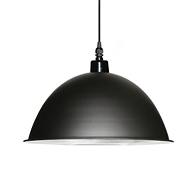 1 Light Ceiling Light Retro Style Domed Metal Ceiling Pendant Light in Black/White for Coffee Shop Black Clearhalo 'Art Deco Pendants' 'Black' 'Cast Iron' 'Ceiling Lights' 'Ceramic' 'Crystal' 'Industrial Pendants' 'Industrial' 'Metal' 'Middle Century Pendants' 'Pendant Lights' 'Pendants' 'Rustic Pendants' 'Tiffany' Lighting' 84928