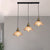 3-Light Cone Hanging Light Industrial Brass Ribbed Glass Pendant Lighting for Dinning Room,Round/Linear Canopy Clear Linear Clearhalo 'Art Deco Pendants' 'Cast Iron' 'Ceiling Lights' 'Ceramic' 'Crystal' 'Industrial Pendants' 'Industrial' 'Metal' 'Middle Century Pendants' 'Pendant Lights' 'Pendants' 'Tiffany' Lighting' 85101
