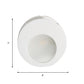 Gypsum Round Wall Sconce Lamp Modernist 1 Light LED Wall Lighting in White for Living Room Clearhalo 'Modern wall lights' 'Modern' 'Wall Lamps & Sconces' 'Wall Lights' Lighting' 852485