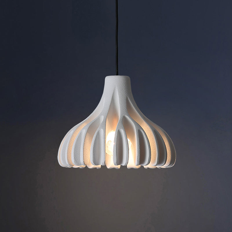 Macaron Coral-Shape Pendant Lighting Resin 1 Light Dining Room Suspension Lamp in White/Black/Yellow Clearhalo 'Ceiling Lights' 'Modern Pendants' 'Modern' 'Pendant Lights' 'Pendants' Lighting' 852564