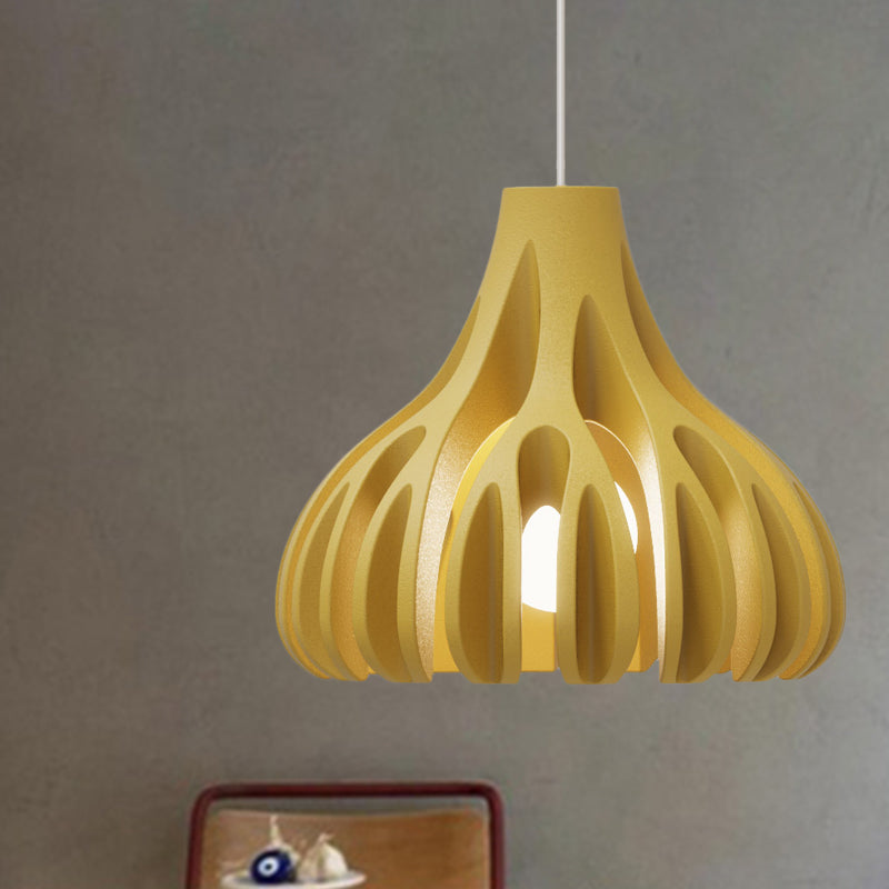 Macaron Coral-Shape Pendant Lighting Resin 1 Light Dining Room Suspension Lamp in White/Black/Yellow Clearhalo 'Ceiling Lights' 'Modern Pendants' 'Modern' 'Pendant Lights' 'Pendants' Lighting' 852571