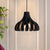 Macaron Coral-Shape Pendant Lighting Resin 1 Light Dining Room Suspension Lamp in White/Black/Yellow Black Clearhalo 'Ceiling Lights' 'Modern Pendants' 'Modern' 'Pendant Lights' 'Pendants' Lighting' 852574