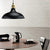 1 Bulb Hanging Lamp with Bowl Shade and Adjustable Cord Metal Loft Style Indoor Ceiling Light Fixture in Black Black Clearhalo 'Art Deco Pendants' 'Black' 'Cast Iron' 'Ceiling Lights' 'Ceramic' 'Crystal' 'Industrial Pendants' 'Industrial' 'Metal' 'Middle Century Pendants' 'Pendant Lights' 'Pendants' 'Rustic Pendants' 'Tiffany' Lighting' 85257