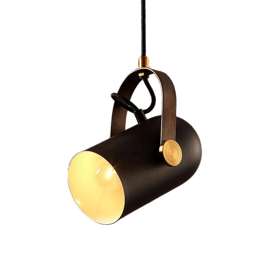 1 Light Rotatable Ceiling Fixture with Bell Shade Metal Retro Industrial Coffee Shop Pendant Light in Black Clearhalo 'Art Deco Pendants' 'Black' 'Cast Iron' 'Ceiling Lights' 'Ceramic' 'Crystal' 'Industrial Pendants' 'Industrial' 'Metal' 'Middle Century Pendants' 'Pendant Lights' 'Pendants' 'Rustic Pendants' 'Tiffany' Lighting' 85982