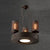 Farmhouse Style Cylindrical Hanging Chandelier Light with Mesh Shade 3 Bulbs Iron Ceiling Fixture in Rust Rust Clearhalo 'Cast Iron' 'Ceiling Lights' 'Chandeliers' 'Industrial Chandeliers' 'Industrial' 'Metal' 'Middle Century Chandeliers' 'Rustic Chandeliers' 'Tiffany' Lighting' 86068