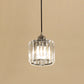 Single Crystal Pendulum Light Simple Chrome Short Cylinder Bedside Ceiling Pendant Lamp Clearhalo 'Ceiling Lights' 'Modern Pendants' 'Modern' 'Pendant Lights' 'Pendants' Lighting' 862897