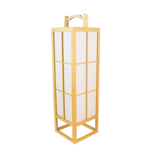 Beige Food-Box Floor Stand Light Japanese Style Single Wood Floor Lamp for Living Room Clearhalo 'Floor Lamps' 'Lamps' Lighting' 863311