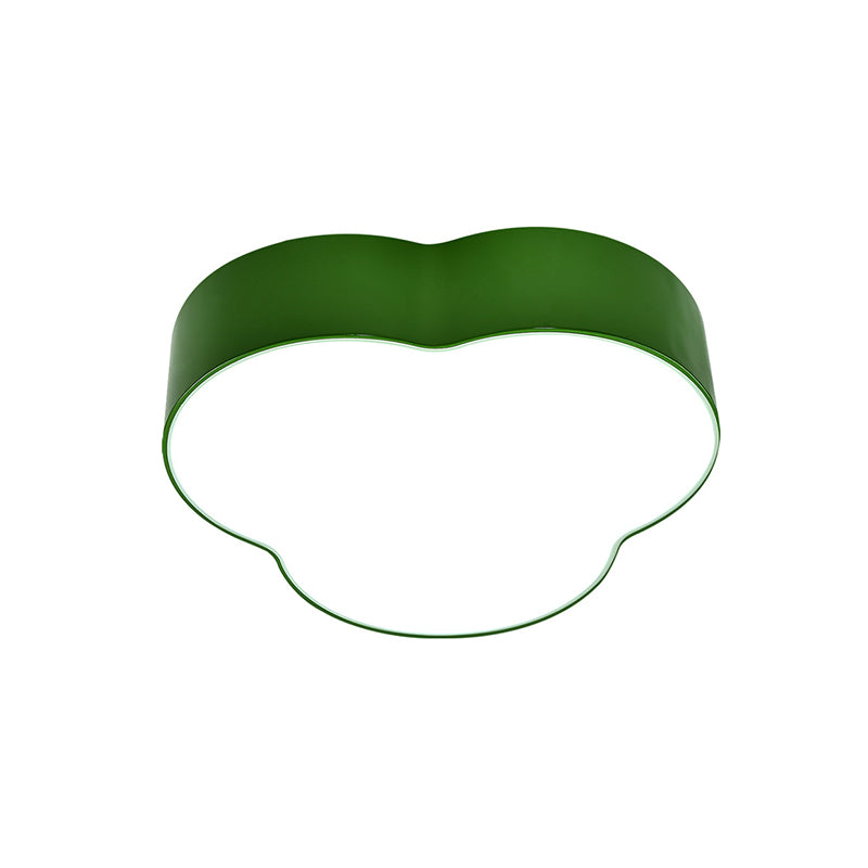 Petals Flush Mount Lamp Cartoon Acrylic White/Green LED Ceiling Light for Nursery School Clearhalo 'Ceiling Lights' 'Close To Ceiling Lights' 'Close to ceiling' 'Flush mount' Lighting' 863585