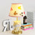 Yellow/Orange Doggy Table Lighting Kids 1 Bulb Resin Night Stand Lamp with Fabric Shade for Child Bedroom Yellow Clearhalo 'Lamps' 'Table Lamps' Lighting' 863762