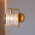 Modern Column Wall Light Fixture 1-Bulb Clear Crystal Wall Sconce Lighting in Gold for Bedroom Gold Clearhalo 'Cast Iron' 'Glass' 'Industrial' 'Modern wall lights' 'Modern' 'Tiffany' 'Traditional wall lights' 'Wall Lamps & Sconces' 'Wall Lights' Lighting' 875142