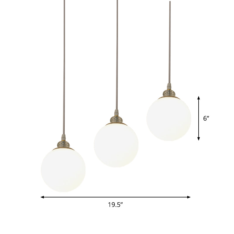 White/Black Waterdrop Multiple Hanging Light 3-Bulb Clear and Opal Glass Pendant Lamp with Linear Canopy Clearhalo 'Ceiling Lights' 'Glass shade' 'Glass' 'Modern Pendants' 'Modern' 'Pendant Lights' 'Pendants' Lighting' 875490