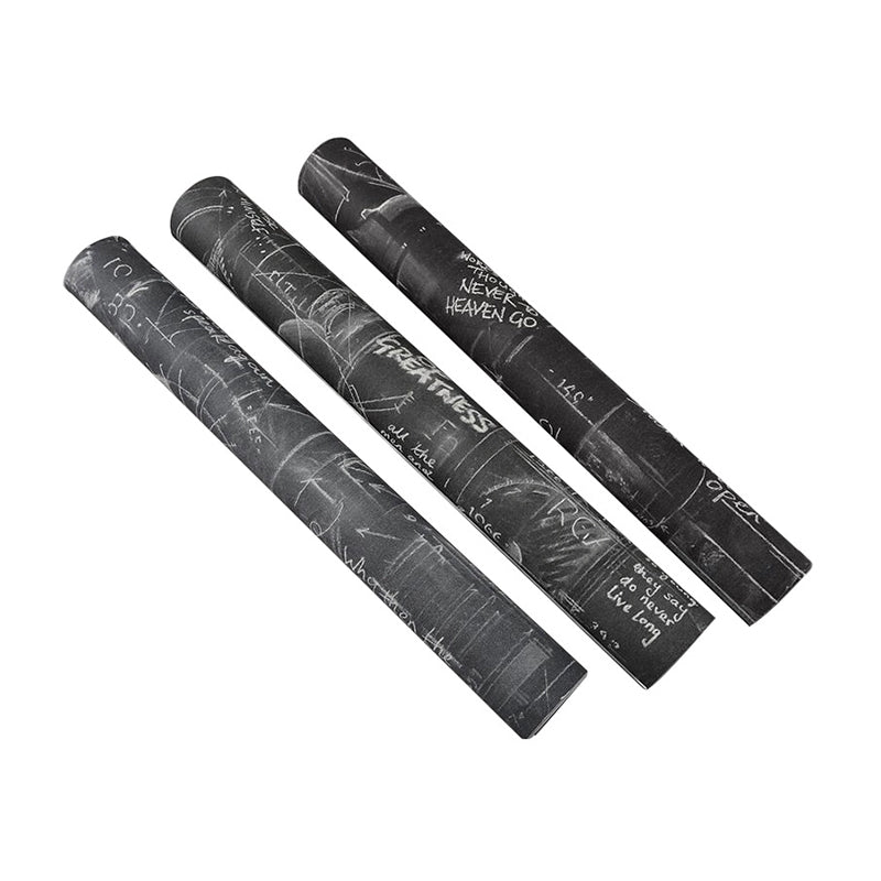 Black Graffiti Wallpaper with English Alphabet and Mathematical Graphs 33' x 20.5" Non-Pasted Stain-Resistant Wall Decor Clearhalo 'Industrial wall decor' 'Industrial' 'Wallpaper' Wall Decor' 881477