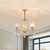 Conical Crystal Hanging Chandelier Traditional 3/6 Heads Dining Room Ceiling Light in Gold 3 Gold Clearhalo 'Ceiling Lights' 'Chandeliers' Lighting' options 882183_bf520ca3-1071-4e8c-9d73-e1150384bd68