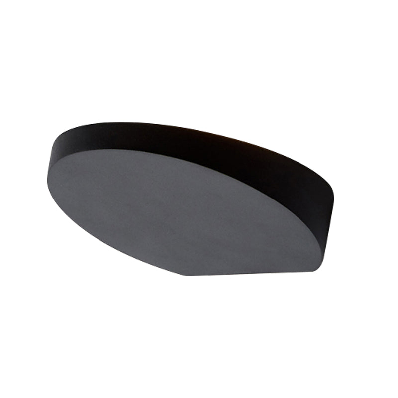 Aluminum Round Flush Wall Sconce Minimalist LED Wall Lighting in Black/Grey/White Finish for Corridor Clearhalo 'Cast Iron' 'Glass' 'Industrial' 'Modern wall lights' 'Modern' 'Tiffany' 'Traditional wall lights' 'Wall Lamps & Sconces' 'Wall Lights' Lighting' 882776