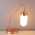 Capsule Frosted White Glass Small Desk Light Post Modern Single Head Copper Table Lamp Copper Clearhalo 'Lamps' 'Table Lamps' Lighting' 882974