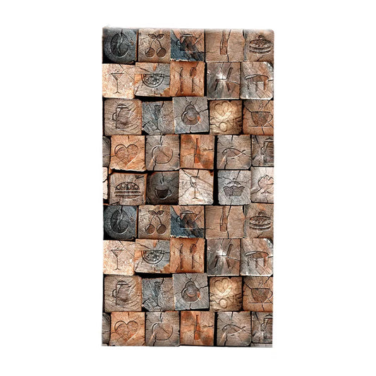 Vintage 3D Effect Wood Wallpaper Non-Pasted Brown Wall Decor in Matted Finish 20.5" x 31' Clearhalo 'Industrial wall decor' 'Industrial' 'Wallpaper' Wall Decor' 883511