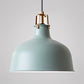 8.5"/13" W Domed Metal Pendant Lighting Industrial Style 1 Light Dining Room Hanging Lamp with Adjustable Cord in Grey/Pink Light Blue 8.5" Clearhalo 'Ceiling Lights' 'Modern Pendants' 'Modern' 'Pendant Lights' 'Pendants' Lighting' 88357