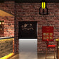 Industrial Bricks Wallpaper with English Words, 20.5-inch x 33-foot Non-Pasted Clearhalo 'Industrial wall decor' 'Industrial' 'Wallpaper' Wall Decor' 883581