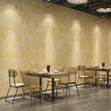 Industrial Retro Wall Decor Marble Effect Non-Pasted Wallpaper, 31' x 20.5" Yellow Clearhalo 'Industrial wall decor' 'Industrial' 'Wallpaper' Wall Decor' 883603