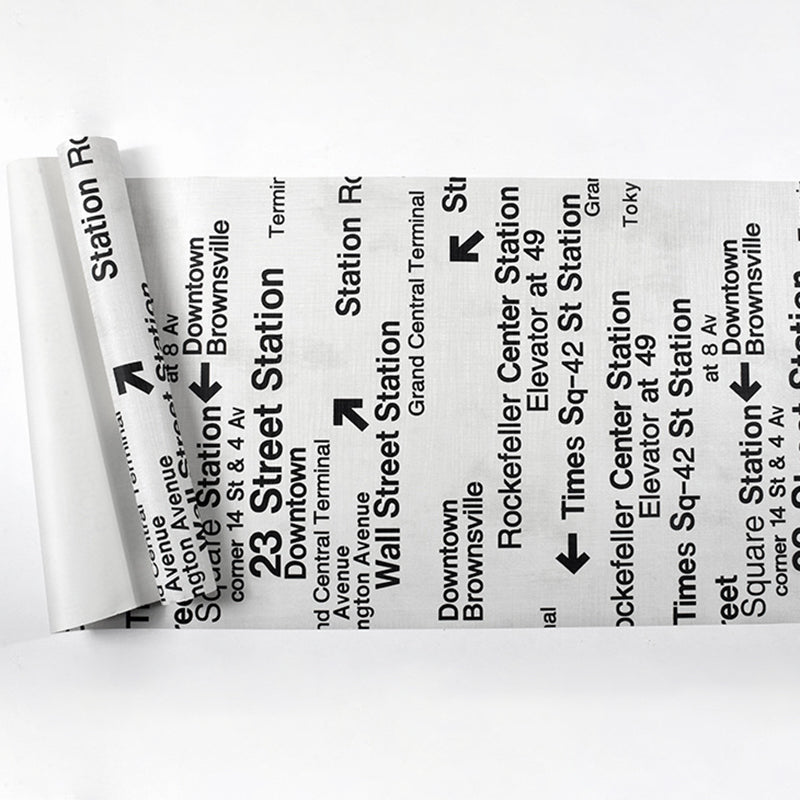 Fashion and Original 3D Effect English Letters and Vocabularies Non-Pasted Wallpaper, 20.5" by 31' Clearhalo 'Industrial wall decor' 'Industrial' 'Wallpaper' Wall Decor' 883657