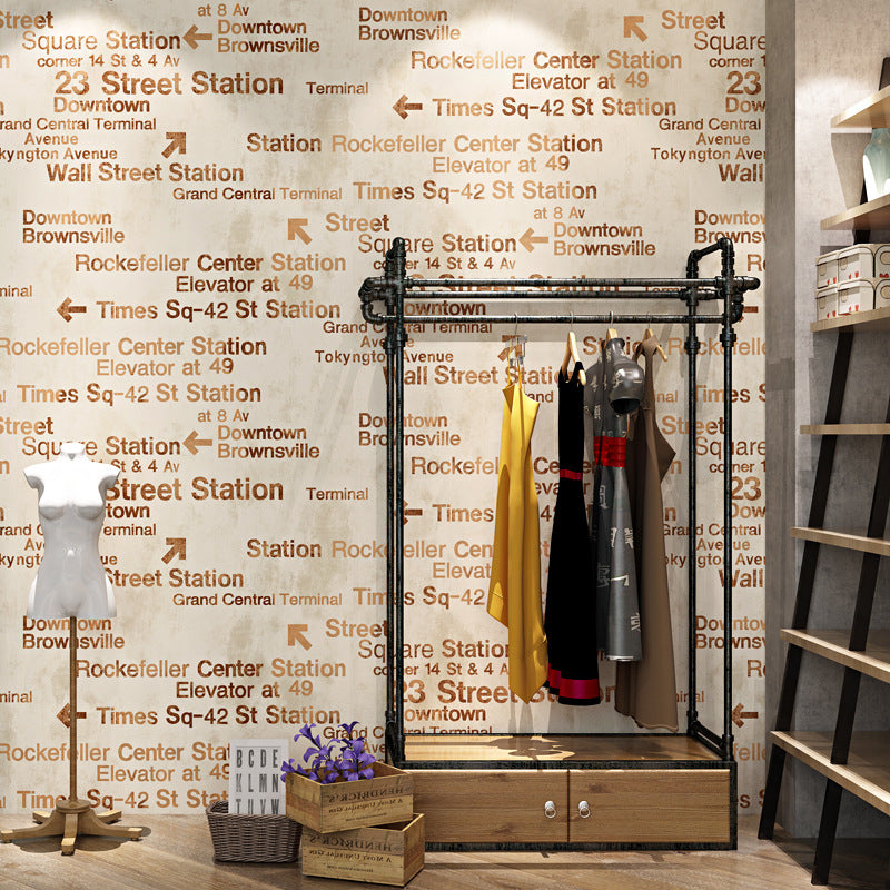 Fashion and Original 3D Effect English Letters and Vocabularies Non-Pasted Wallpaper, 20.5" by 31' Clearhalo 'Industrial wall decor' 'Industrial' 'Wallpaper' Wall Decor' 883660