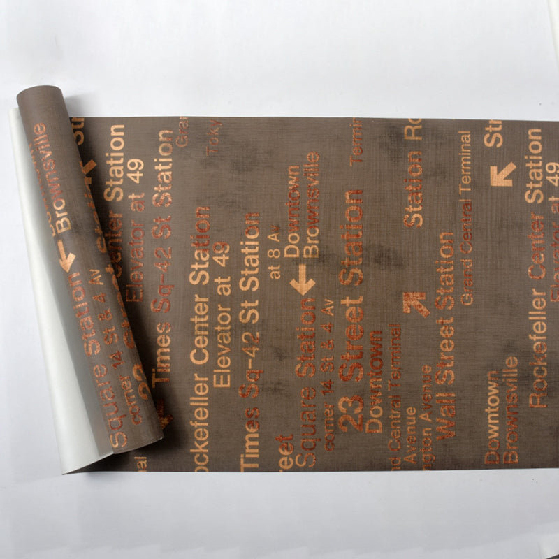 Fashion and Original 3D Effect English Letters and Vocabularies Non-Pasted Wallpaper, 20.5" by 31' Clearhalo 'Industrial wall decor' 'Industrial' 'Wallpaper' Wall Decor' 883664