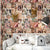 American Beauties Wall Covering for Coffee and Dress Shop Non-Pasted 33'L x 20.5"W Retro Wallpaper Red Clearhalo 'Industrial wall decor' 'Industrial' 'Wallpaper' Wall Decor' 883682