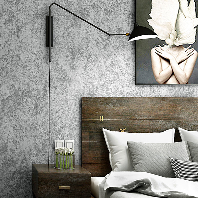 Nordic Cement Effect Non-Pasted Wallpaper, 33' x 20.5" Grey Clearhalo 'Industrial wall decor' 'Industrial' 'Wallpaper' Wall Decor' 883691
