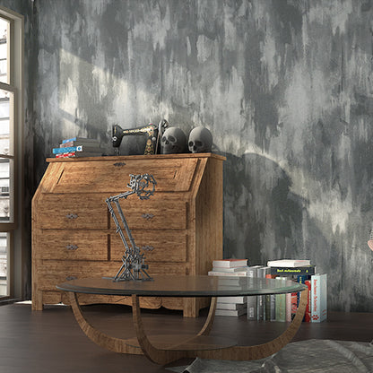 Mottled Vinyl Waterproof Cement and Concrete Look Wallpaper, 33'L x 20.5"W Light Gray Clearhalo 'Industrial wall decor' 'Industrial' 'Wallpaper' Wall Decor' 883725