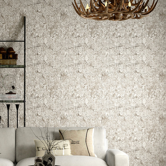 Cement Effect Wallpaper Non-Pasted 21" by 31' Traditional Wall Covering in Mottled Yellow Beige Clearhalo 'Industrial wall decor' 'Industrial' 'Wallpaper' Wall Decor' 884933