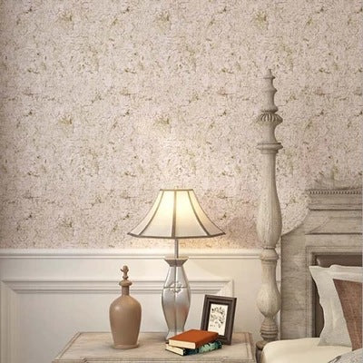 Cement Effect Wallpaper Non-Pasted 21" by 31' Traditional Wall Covering in Mottled Yellow Clearhalo 'Industrial wall decor' 'Industrial' 'Wallpaper' Wall Decor' 884934