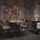 Cement and Rectangle Tiles Wallpaper Non-Pasted , 33'L x 20.5"W Red Clearhalo 'Industrial wall decor' 'Industrial' 'Wallpaper' Wall Decor' 884982