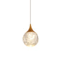 Ball Bedroom Suspension Lighting Simple Seeded Crystal 1 Bulb Coffee Hanging Lamp Clearhalo 'Ceiling Lights' 'Modern Pendants' 'Modern' 'Pendant Lights' 'Pendants' Lighting' 886269