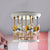 Metal Carousel Semi Flush Cartoon 4-Bulb Red/Pink/Yellow Flush Mount Lighting Fixture for Children Room Yellow Clearhalo 'Ceiling Lights' 'Close To Ceiling Lights' 'Close to ceiling' 'Semi-flushmount' Lighting' 886474