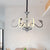 Acrylic Gooseneck Arm Ceiling Lamp Contemporary 6 Lights Living Room Chandelier with Crystal in Chrome Chrome Clearhalo 'Ceiling Lights' 'Chandeliers' 'Modern Chandeliers' 'Modern' Lighting' 886578