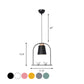 Bird Cage Shape Metal Down Lighting Macaron 1 Head White/Black/Grey Finish Pendulum Lamp with Small Barrel Shade Clearhalo 'Ceiling Lights' 'Modern Pendants' 'Modern' 'Pendant Lights' 'Pendants' Lighting' 886678