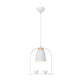 Bird Cage Shape Metal Down Lighting Macaron 1 Head White/Black/Grey Finish Pendulum Lamp with Small Barrel Shade Clearhalo 'Ceiling Lights' 'Modern Pendants' 'Modern' 'Pendant Lights' 'Pendants' Lighting' 886681