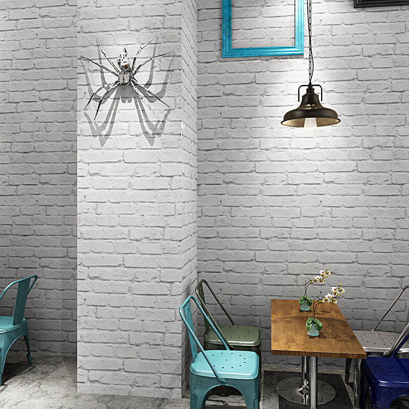 Vinyl Rustic Industrial Wallpaper 33' x 20.5" Non-Pasted Brick Wall Decor Clearhalo 'Industrial wall decor' 'Industrial' 'Wallpaper' Wall Decor' 886980