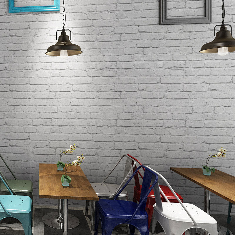 Vinyl Rustic Industrial Wallpaper 33' x 20.5" Non-Pasted Brick Wall Decor Clearhalo 'Industrial wall decor' 'Industrial' 'Wallpaper' Wall Decor' 886981