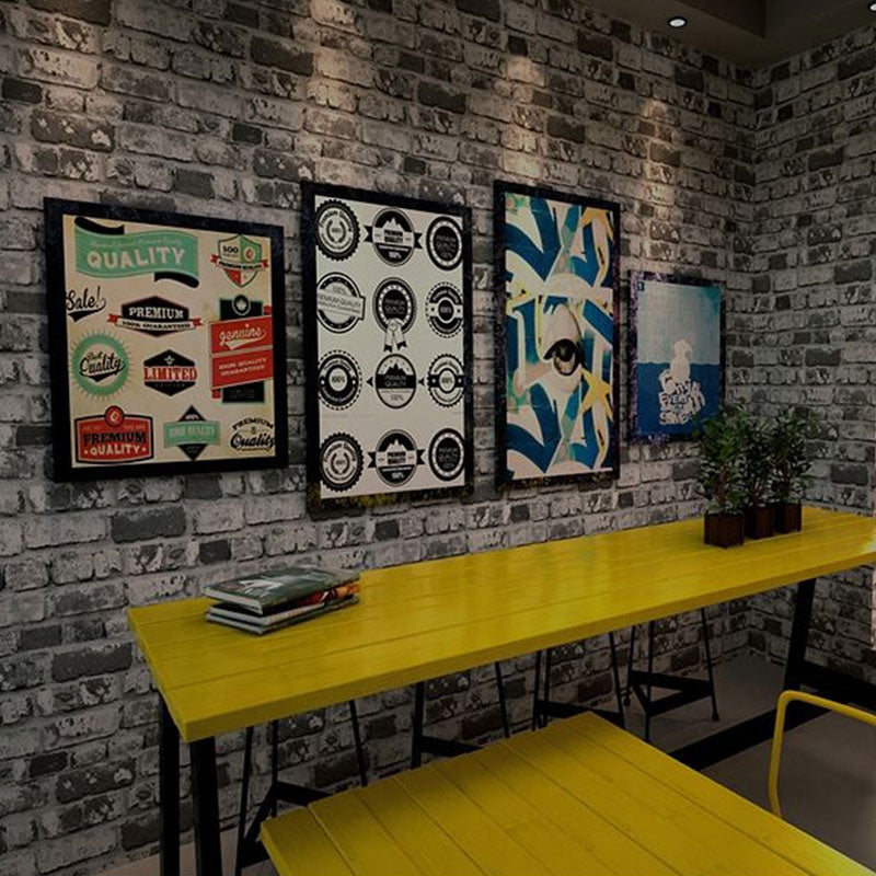Industrial Brick Effect Wallpaper Vinyl 57.1 sq ft. Loft Non-Pasted Wall Decor Clearhalo 'Country wall decor' 'Rustic' 'Wallpaper' Wall Decor' 886991